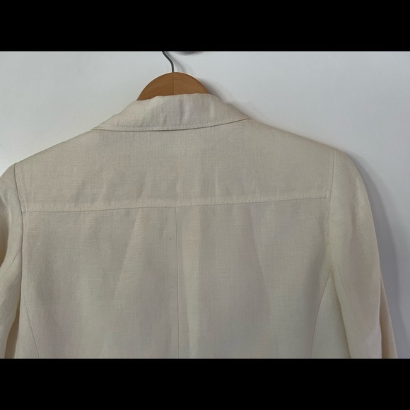 TALBOTS WOMEN IRISH LINEN CREAM JACKET - Picture 9 of 16